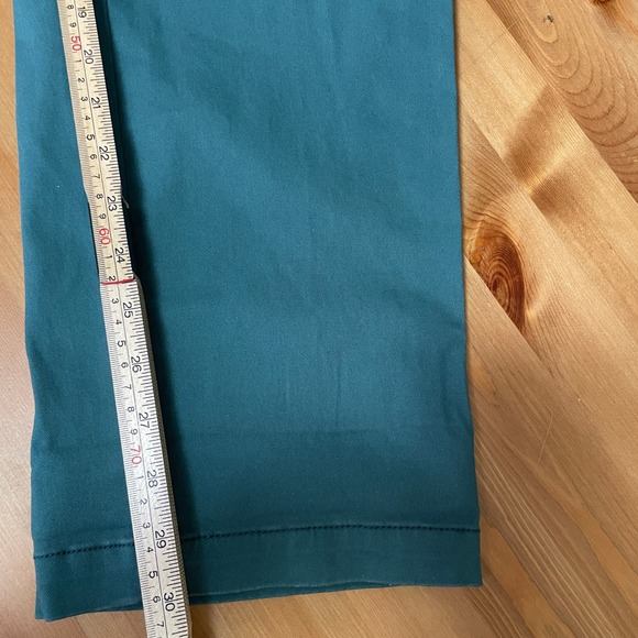Urban Outfitters Teal Chinos Pants Pleated Front Hip Chic Trousers Mens‎ 34x32 - Picture 7 of 10
